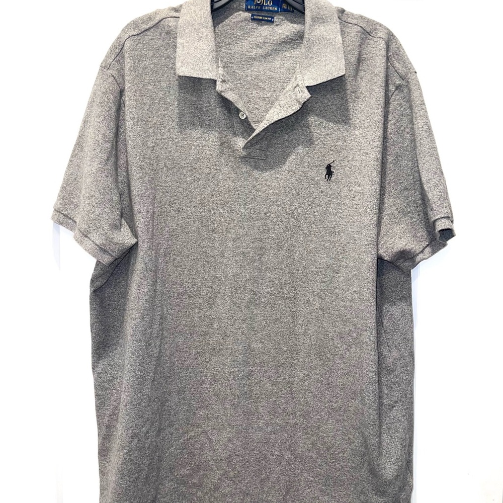 Polo Ralph Lauren Custom slim fit XXL gray polo